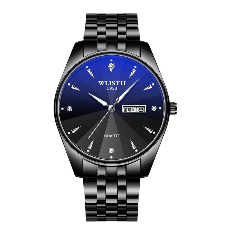 New Top Brand Casual Double Calendar Luminous Quartz Couple's Watches