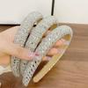 Barock Vintage Perle Glasperlen Schleife Stirnband Mode Haarband Voll Strass Schwamm Haarband Haarschmuck