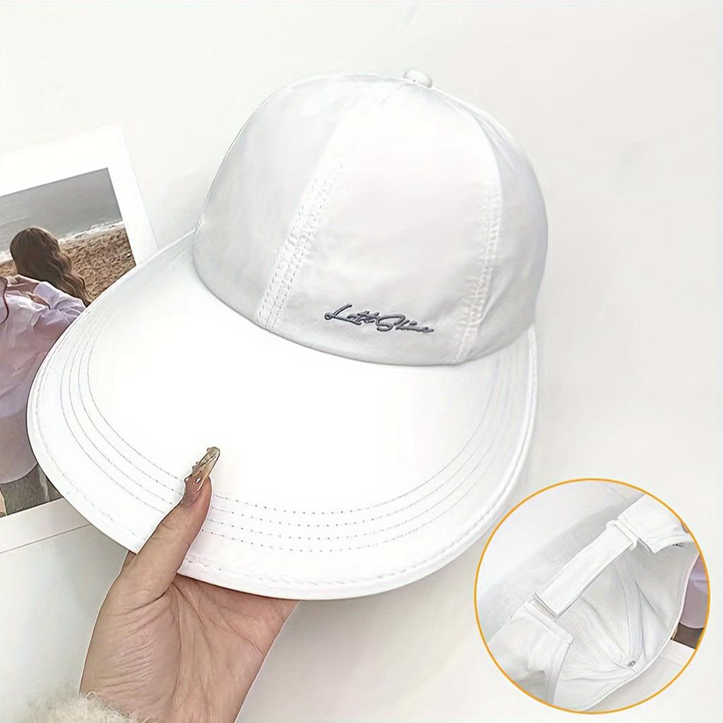Outdoor Sun Hat For Women Breathable Quick Drying Baseball Cap Lightweight And Breathable Open Top Wide Brimmed Hat Duckbill Cap