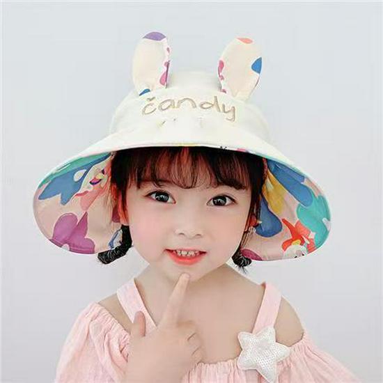 Kids' Summer Wide Brim UV Protection Reversible Sun Hat