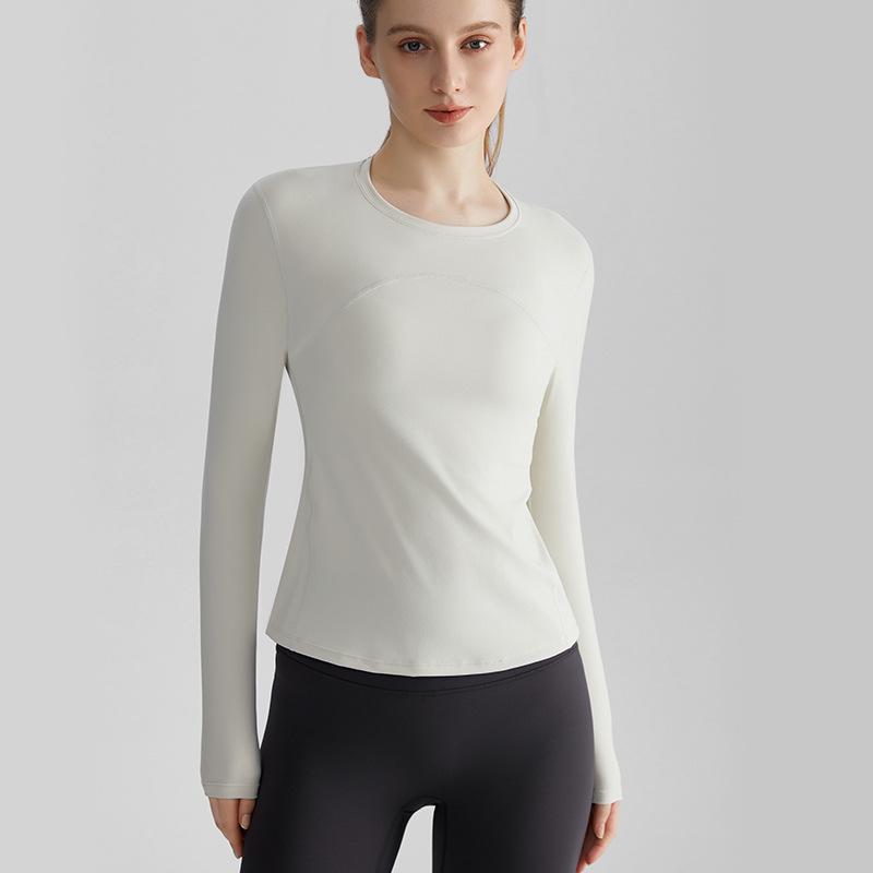 LAHN Women's Slimming Quick-Dry Long-Sleeve Sports Top - Breathable Outdoor Fitness & Yoga Wear