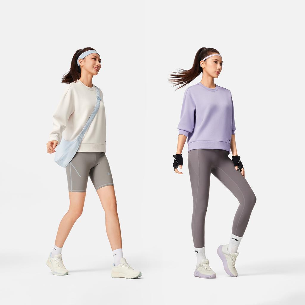 Li-Ning Soft Minimalist Versatile Hoodie Women tops AWDW080-2