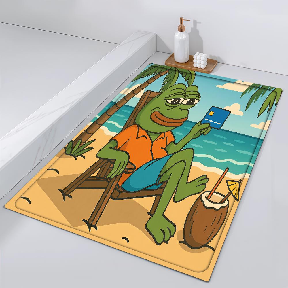 Tappetino La Camera da Letto Ingresso Bagno Rana Stravagante Decorazione Pavimento Corridoio Tappetino Porta Tappeto Divertente P-Pepe Soggiorno Balcone