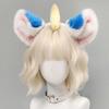 High Elasticity Plush Headbands Featuring Cute Mythical Ears Face Washing Soft Material Sensitive Skin Friendly