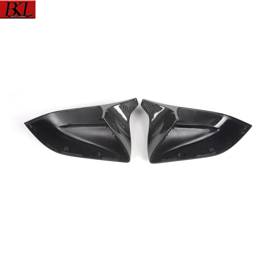 SGD4  For Tesla Model 3 Carbon Fiber Mirror Cover Car Rearview Mirror Housing Black Glossy Finish Modification and Upgrade Body Kit