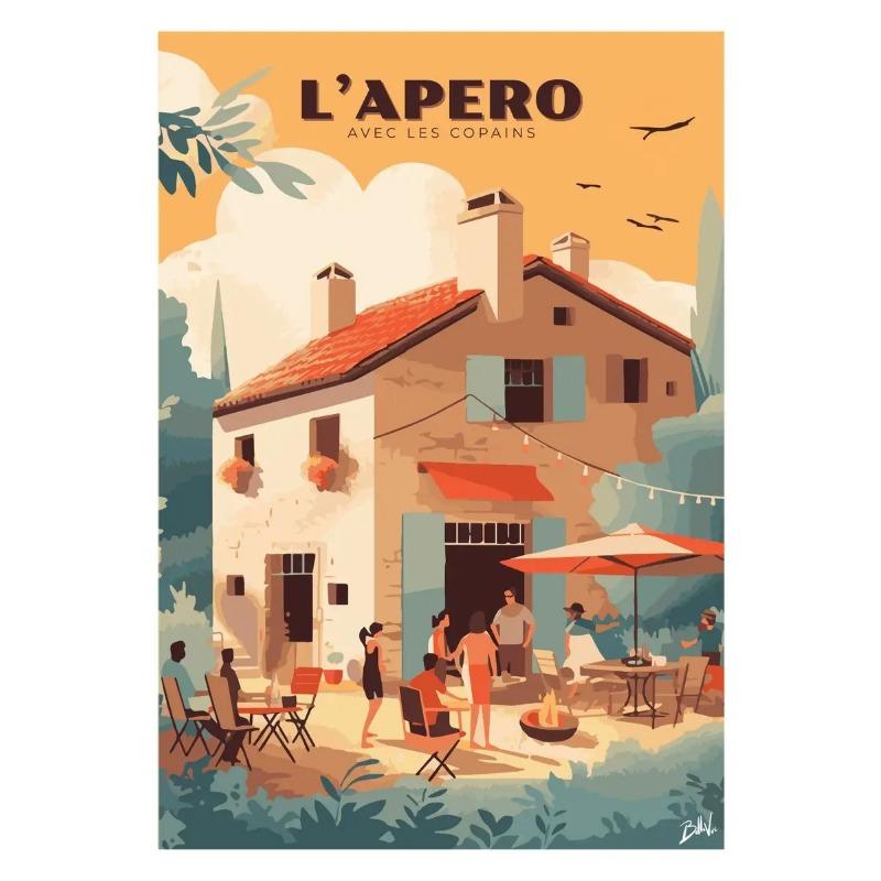 

Ретро Франция Путешествия Марсель Петанк Вердон Плакаты и принты Холст Картина Настенные картины для комнаты Домашний Декор отеля 21cm×30cm NoFrame