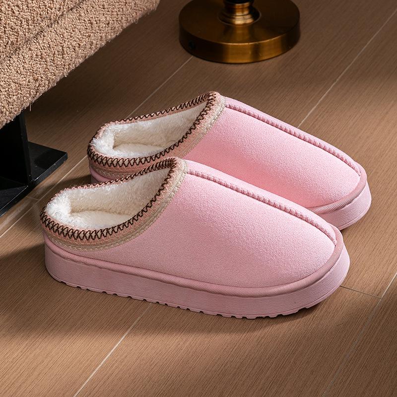 "Men's 2024 Cozy Cotton Slippers: Warm, Thick Sole, Non-Slip for Fall/Winter Indoor Comfort"