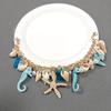 Bohemian Fashion Imitation Shell Starfish Seahorse Pendant Bracelet, Women's Beach Vacation Style Holiday Accessory Gift