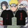 Cartoon Naruto Print Top 2026 Summer New Arrival Unisex Anime Naruto Sporty Cotton Crew Neck Tshirt
