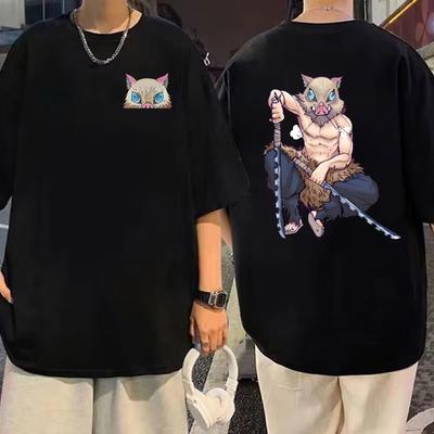 Tricou Anime Fierbinte Hashibira Inosuke Desen Animat Demon Slayer Modă de Vară Casual Mânecă Scurtă Gât Rotund Top Femei Bărbați Tricou Hip Hop