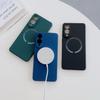 Suitable for Samsung S25Edge Mobile Phone Case Rubik's Cube Liquid Magnetic S24Ultra Full Inclusive Anti Fall S23plus