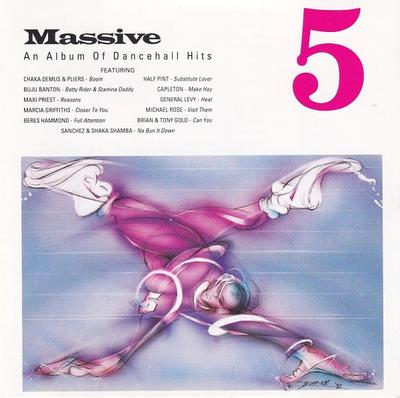 CD VARIOUS - Massive 5  1623510082 FFRR 1992 US Reggae, Ska & Dub Used