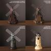 Dutch Modern Windmill Resin Decor For Office Desk Bookshelf Home Gift Display