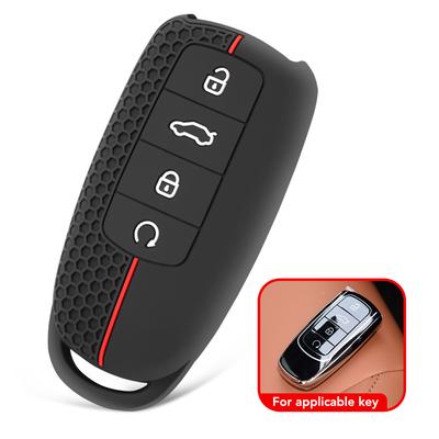 For Chery Tiggo 8 Pro Silicone Key Case Car Key Cover For Chery Tiggo 7 Pro 8 PLUS Arrizo 5 3 Button Key Holder Keychain