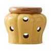 Garlic Keeper Ceramic Jar Cellar Pot for Kitchen Round Vented Decorative Modern Ginger Dried Chili