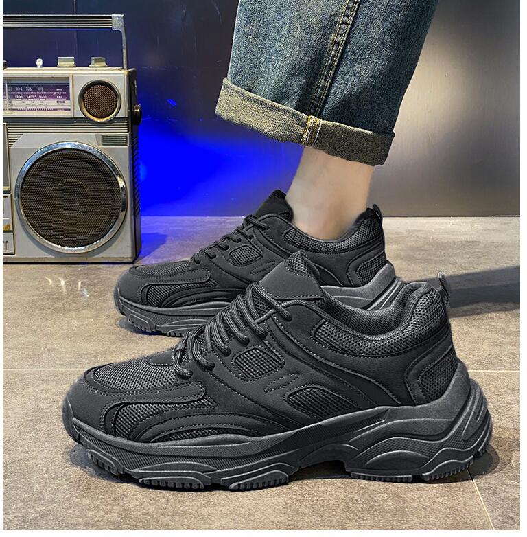 Autumn New Shoes for Men Cool Chunky Sneaker Casual Sport Shoes Fashion Youth Thick-soled Athletic Shoes