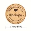 120-Pack Heart Pattern Vellum Stickers - Self-Adhesive, Matte Finish, Round,Single-Use Crafting Tags for Gifts,with English Text