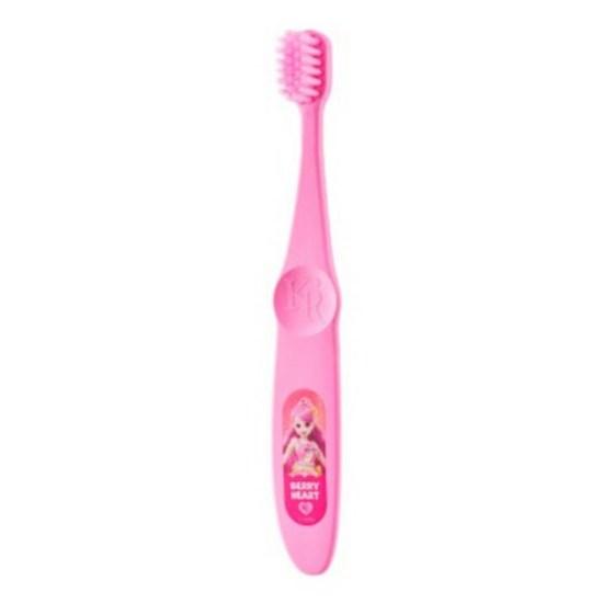 Kent Royal Sweet and Sour Catch Tiniping Season 4 Ultra-Fine Bristle Kids Toothbrush, Princess Berry Heart, 12 Pieces, 1 Piece