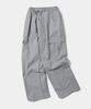 SOME PLACE Pocket Cargo Nylon Two-Way String Banding Pants [Gray]
