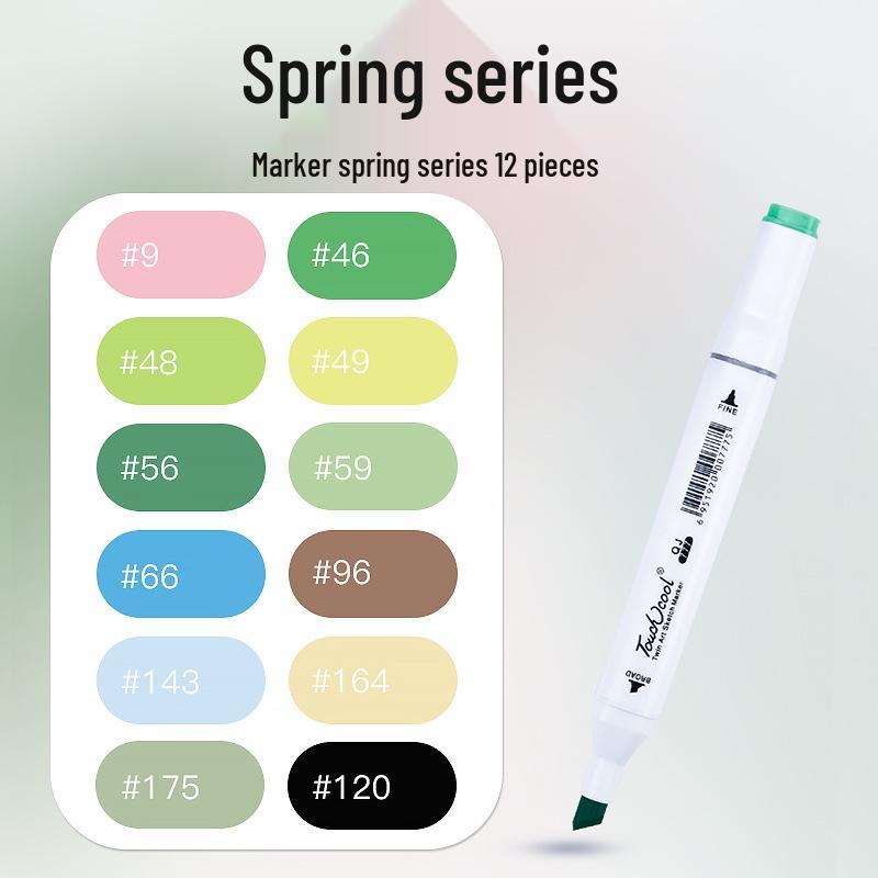 Touch Anime Skin Tone Oily Marker Pen, No. 0 Black Cool Gray, Individual Purchase, Perfect for Student Touch-Ups