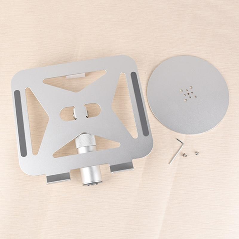 Portable Foldable Tablets Holder Aluminum Alloy with Height Adjustment and Full Rotations for Easy Travel Storage and Stability