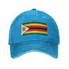 Sommer Simbabwe Flagge Baseballkappe Sonne Sonnenschutz-Design Gewaschene Trucker-Kappe Unisex Unisex Lässig Wandern Angeln Baseballkappen
