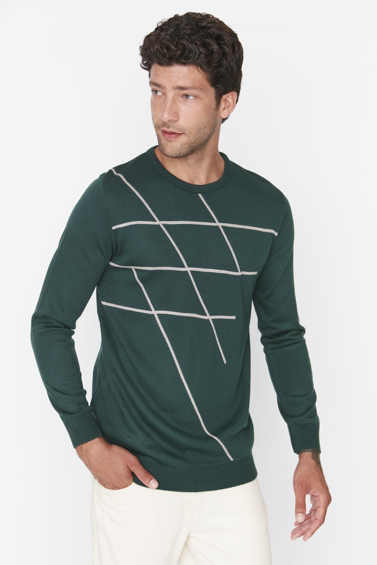 

Свитер - Зеленый - Slim fit