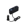 SEIWA Car Accessories Cigarette Lighter Socket Extension/Splitter F277 (2-way + 2 USB ports) Corded Type Maximum 72W/USB 2.4A