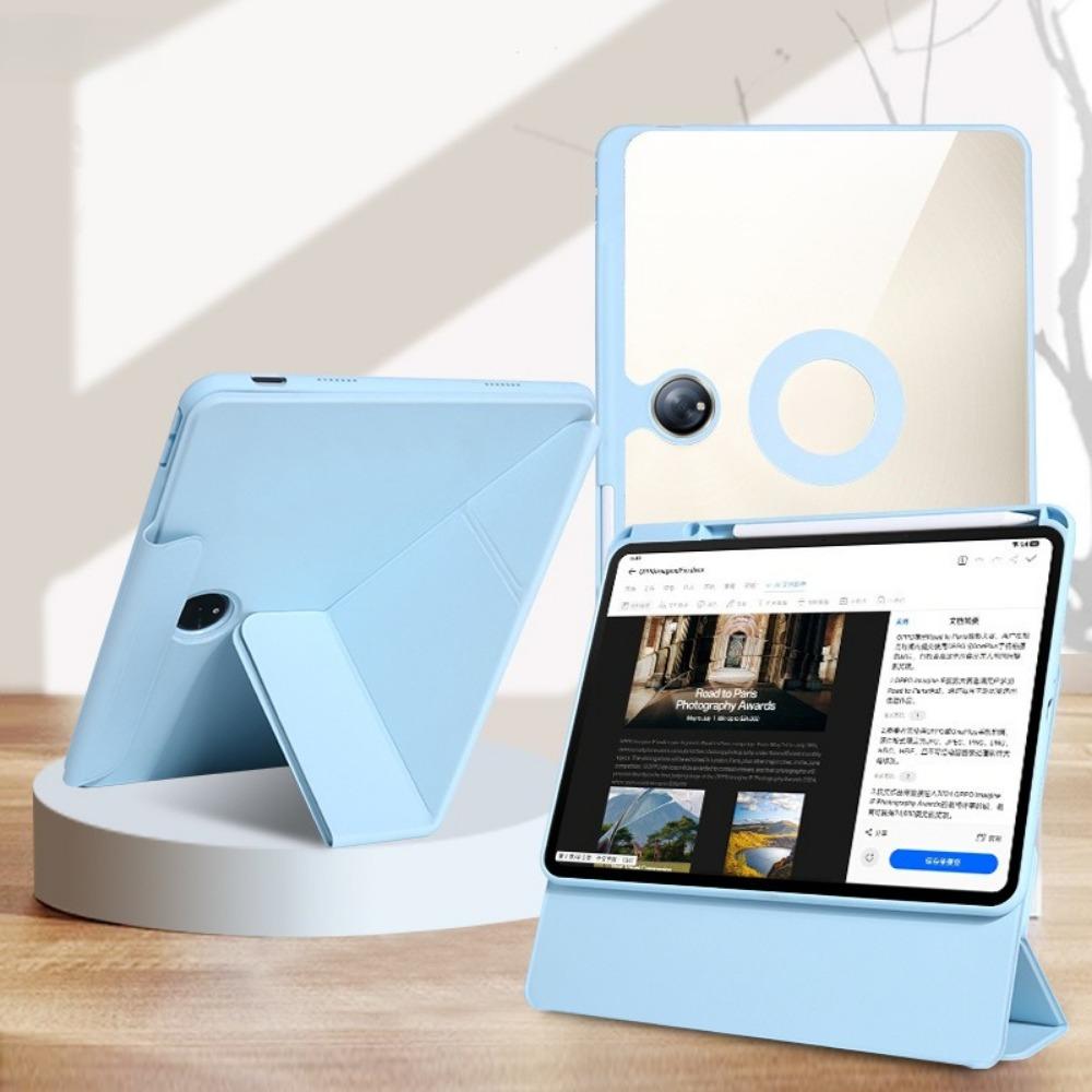 Magnetic Leather Case for OPPO Pad 4 Pro 11.61 Inch 360 Rotatable Y Stand Cover with Ring Holder