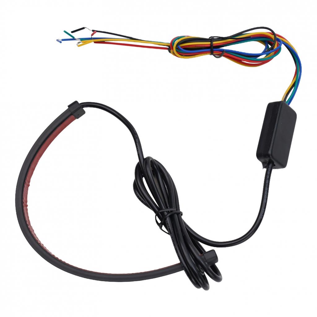 Tail Light Flexible LED Motorcycle Stop Light Black Rear Brake Strip CM