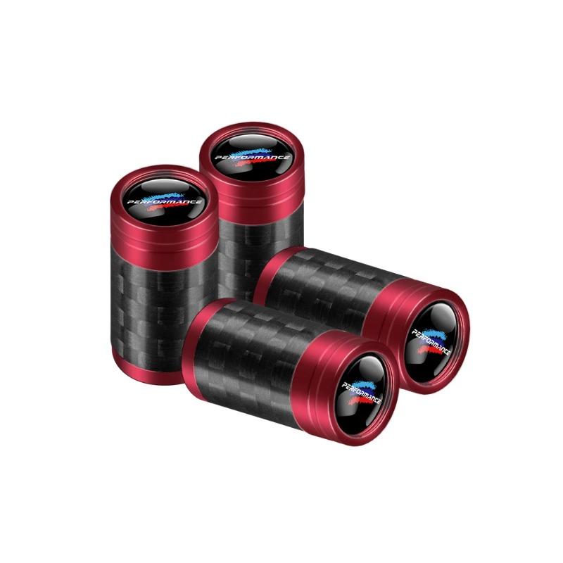 4 Stück Rad-Reifenventilkappen Auto-Reifenventilschaftabdeckung Außendekorzubehör Für BMW M M3 M5 F10 F30 F20 E28 E36 Performance X1 X2