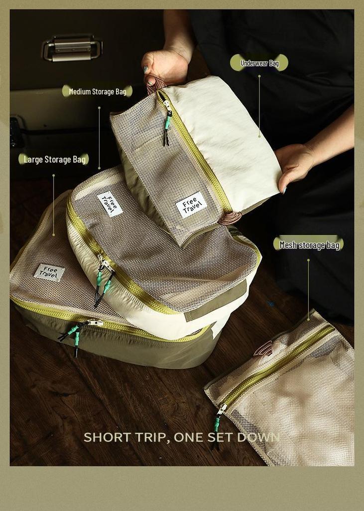Travel Mesh Organizer Bags for Clothing, Shoes, Underwear & Personal Belongings