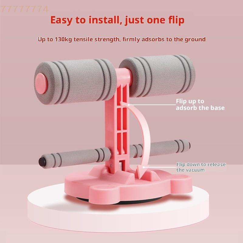 Sprzęt do ćwiczeń brzuszków z podwójną przyssawką, stabilny trenażer mięśni brzucha z linką do ćwiczeń do domowej siłowni, pomocnik wzmacniający mięśnie tułowia