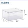 ideamall Reptile Shelter Cage Clear Transparent Reptile Box for Keeping