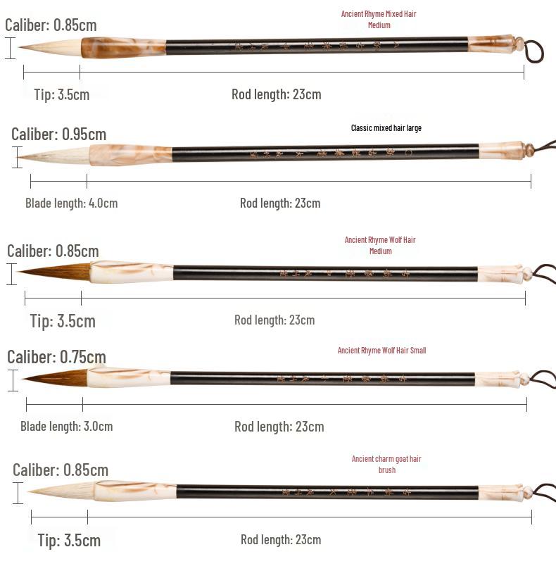 Solid Wood Calligraphy Brush & Pen Holder Stand for Beginners