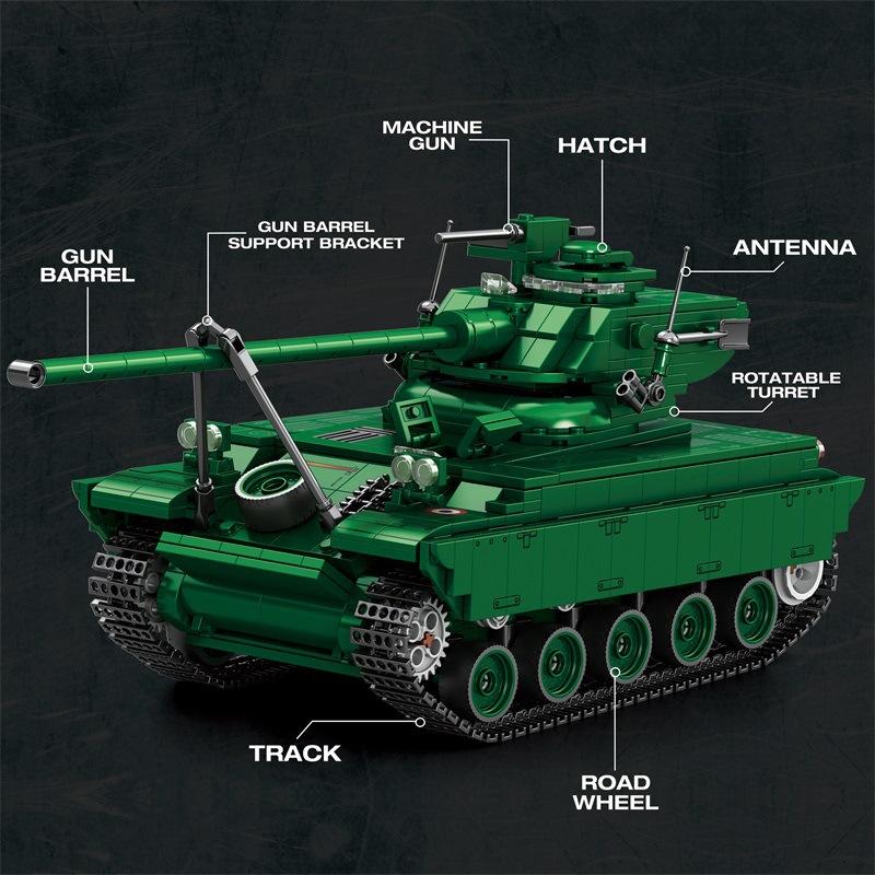 Reobrix Multiple Military Building Block Tank World Assembly Desktop Model Toy
