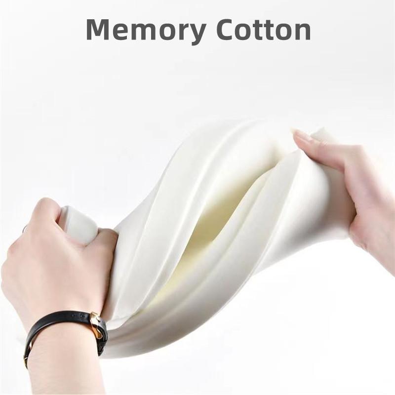 New Leather Memory Foam Car Armrest Mat Booster Console Universal Center Cushion Stripe Rhombus Embroider Armrest Seat Box