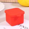 Silikon-Bento-Box, Gewürz-Organizer, Saucen-Teilerbecher mit Deckel, quadratisch, rechteckig, Gewürz-Aufbewahrungsbox, wiederverwendbare Lunchbox für Kinder