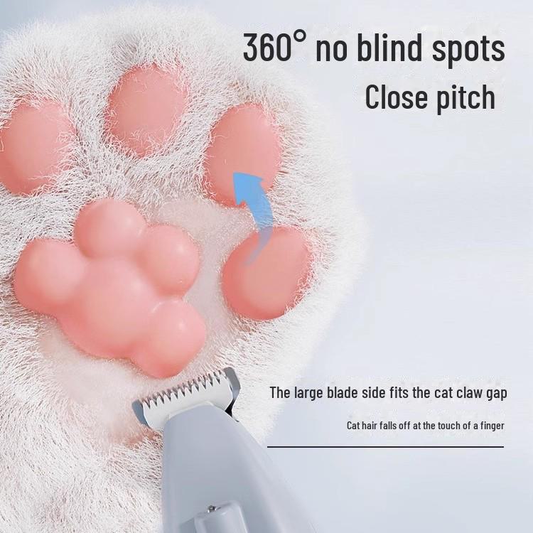 Elektrischer Tierhaarschneider: Pfotenrasierer und Krallenschneider für Katzen und Hunde.