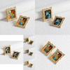 Elegant Mona Lisa Alloy Earrings Stylish Geometric Design For Women