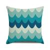 Watercolor sailing-themed sailboat Digital printing short plush pillow covers for car sofa office cushion cover home goods