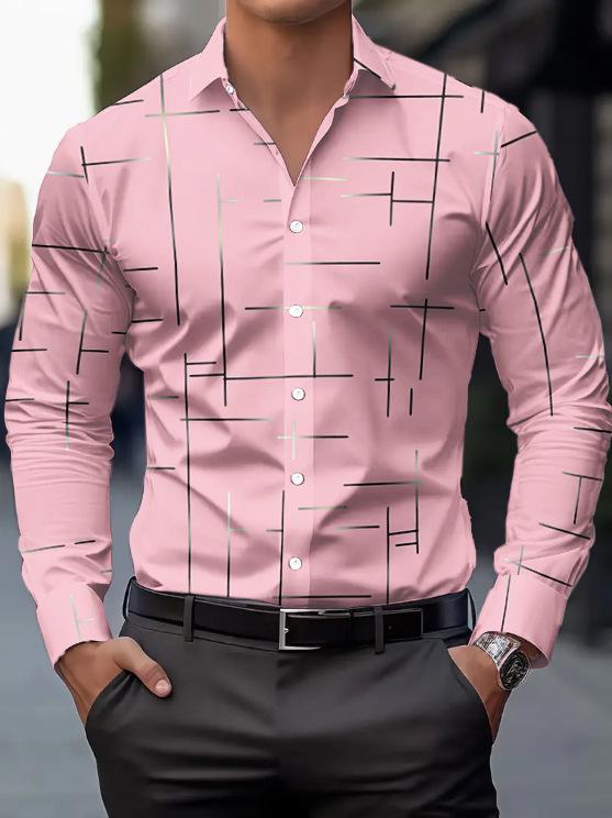 European and American Men's Clothing Casual Personality Trendy Men's Long-sleeved 1D Digital Printing Shirt Large Size Shirt Casual Versatile