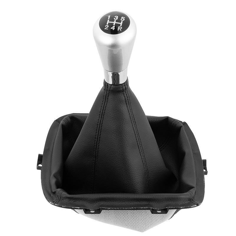Leather Shift Gear Handle Cover for Great Wall H3 H5 Car - Silver Gear Lever Dust Cover Handball Accessories