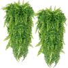 90cm Frunze de Ferigă Persană Liane Decor Acasă Cameră Agățat Plantă Artificială Frunză de Plastic Iarbă Nuntă Petrecere Perete Balcon Decorațiune