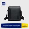 Men's Genuine Leather Business Monogram Crossbody Shoulder Bag