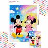 Mickey Minnie Rainbow Stars Diamond Art Painting Kit Diamond Painting Home Decor