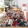 Chainsaw Man Soft Area Rug with Trendy Cartoon Anime Printed Non slip Washable , Suitable for Bedroom Kitchen Living Room THW