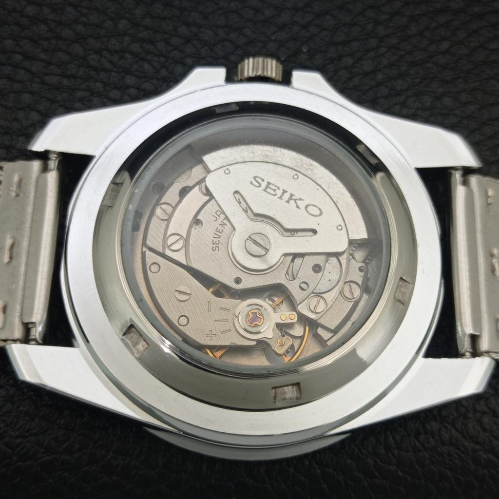 VINTAGE SEIKO 5 AUTOMATIC REFURBISHED JAPAN MENS MOVABLE BEZEL WATCH A443315-1