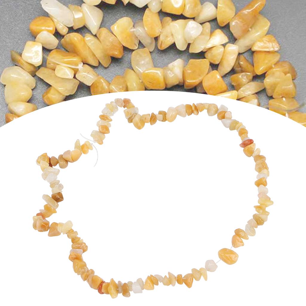 Enkla smycken DIY Oregelbundna pärlor Unika pärlor Chip Hänge Tillbehör för Ring Armband Topaz