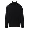 Men's Thickened Woolen High-Neck Sweater with Fleece Lining, Autumn/Winter Warm Base Layer, Rolled Collar Knitwear